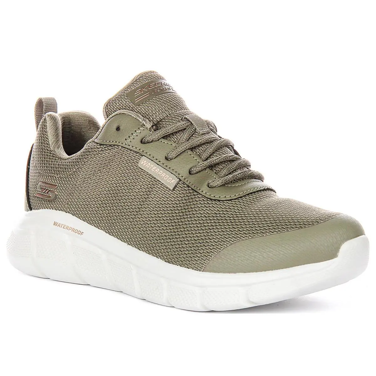 Bobs Sport B Flex Vegan Comfort Mesh Womens Sneakers In Olive US 7 - 11 by Skechers