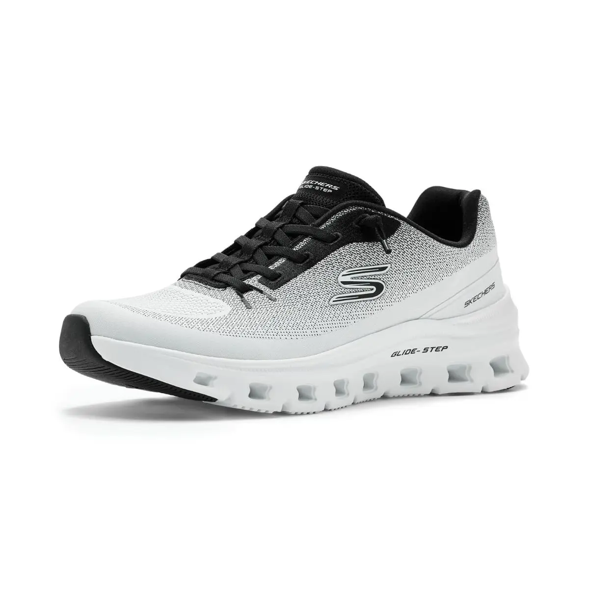 Woman`s Sneakers Athletic Shoes  Glide-step Pro - Soft Mirage White/Black by Skechers