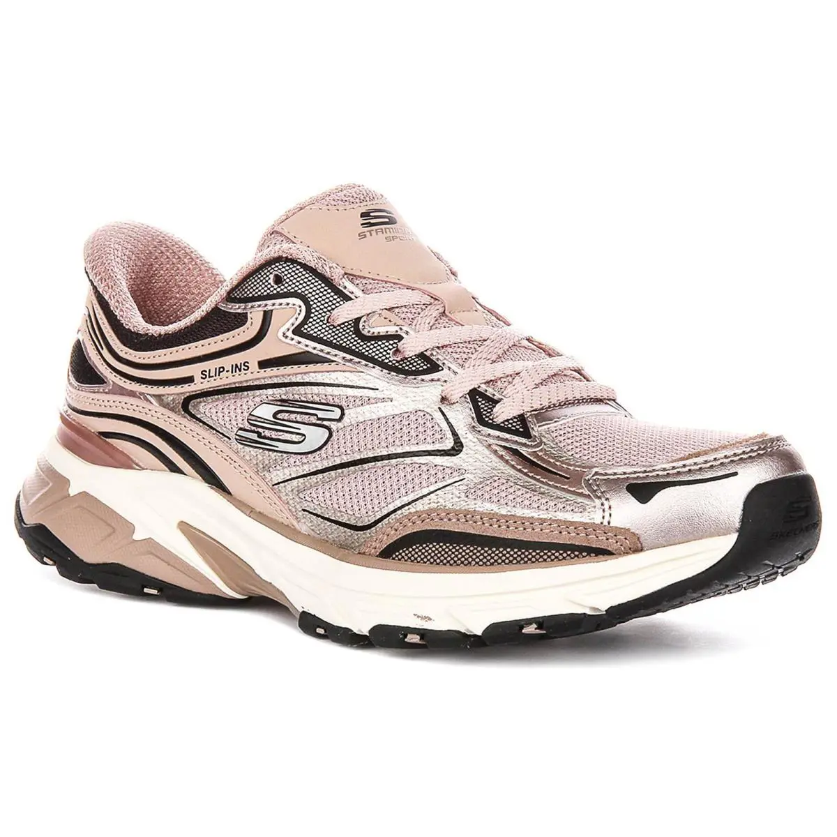 Stamina Sport Mesh Slip Ins Womens Sneakers In Rose US 7 - 11 by Skechers
