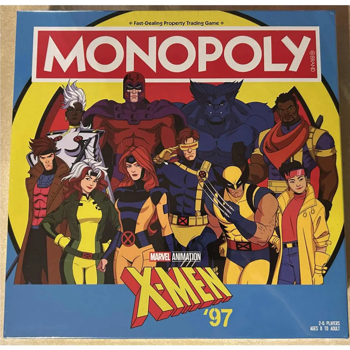 Hasbro X-men `97 Monopoly Marvel Studios Animation Board Game