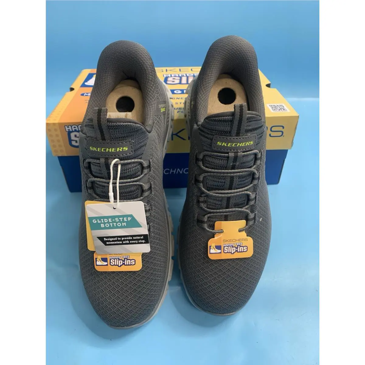 Skechers shoes - SKECHERS Glide-Step - Charcoal/Green 1