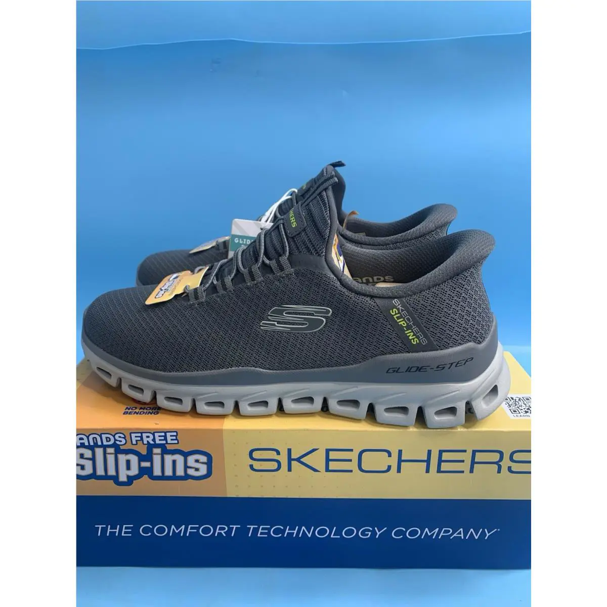 Skechers shoes - SKECHERS Glide-Step - Charcoal/Green 2