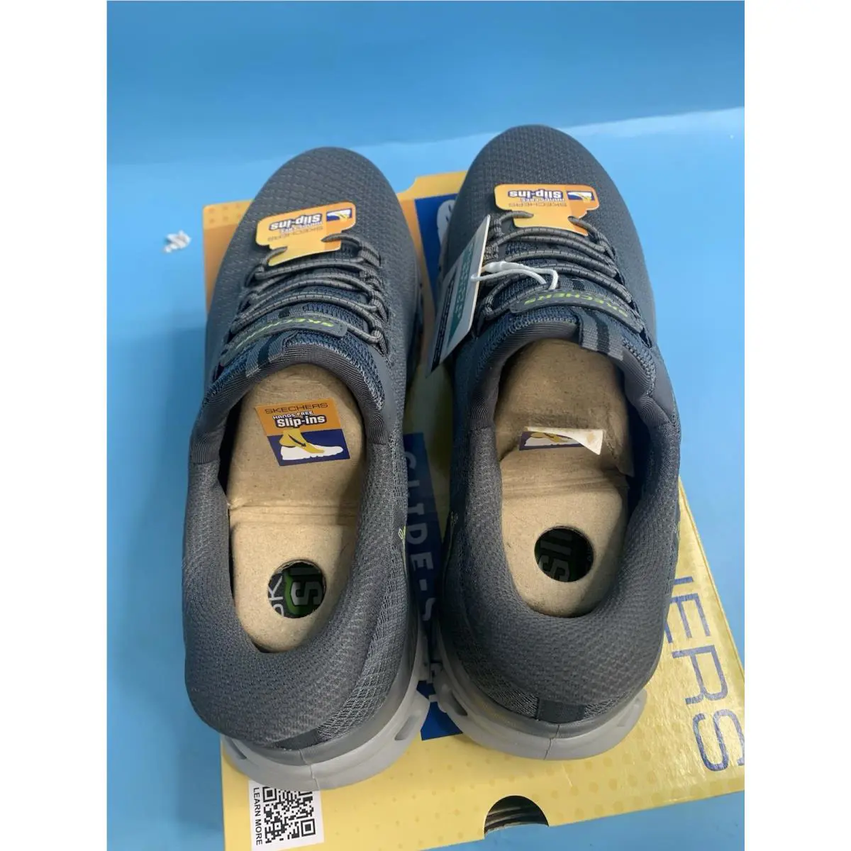 Skechers shoes - SKECHERS Glide-Step - Charcoal/Green 5