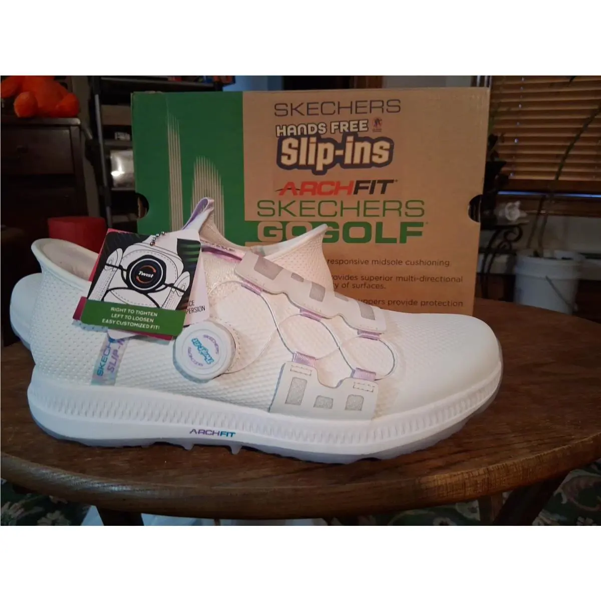 Skechers Go Golf Elite 5 Twist Slip On 123062-WLV Sz 9 Spikeless Golf Shoe Women
