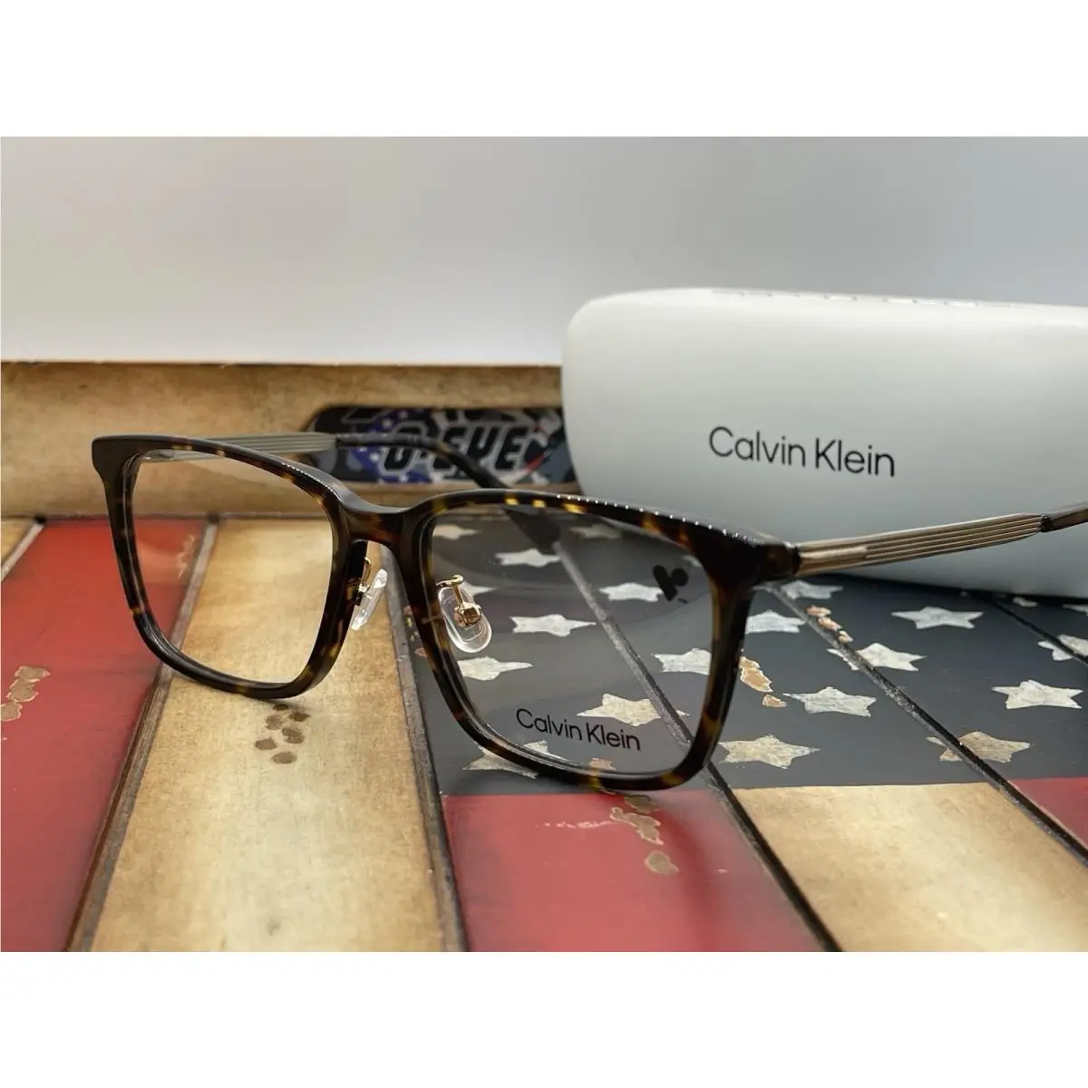 Calvin Klein CK21534A-220 Havana Brn Eyeglasses 55mm Asian Fit Option To Add RX