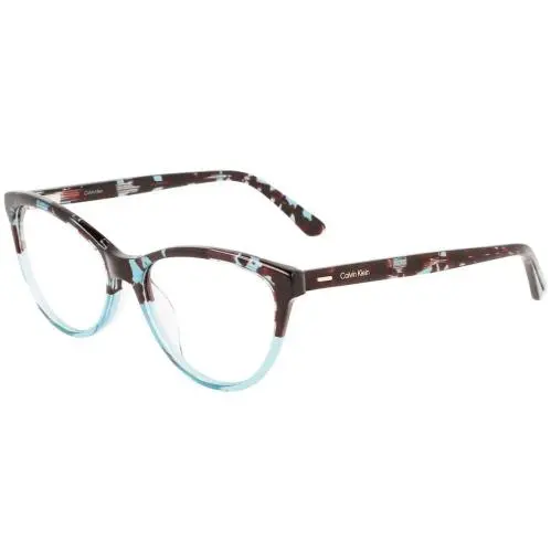 Calvin Klein CK-21519 454 Crystal Blue Tortoise Eyeglasses 53/16/145