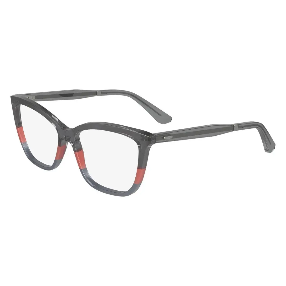 Calvin Klein CK-23545 029 Crystal Grey Coral Stripe Eyeglasses 53/15/145