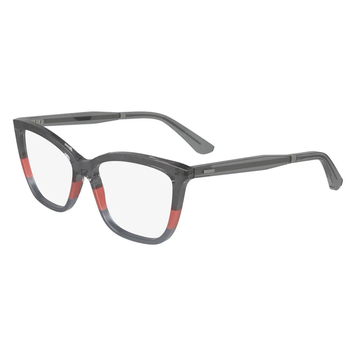Calvin Klein CK-23545 029 Crystal Grey Coral Stripe Eyeglasses 53/15/145