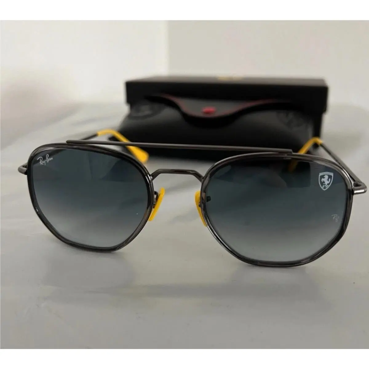 Ray-ban RB3748M Scuderia Ferrari Coll Black Yellow Gray Gradient by Ray-Ban