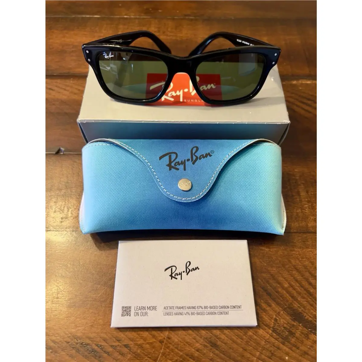 Rayban Burbank Polished Black w/G15 Lens RB2283 901/31 55mm