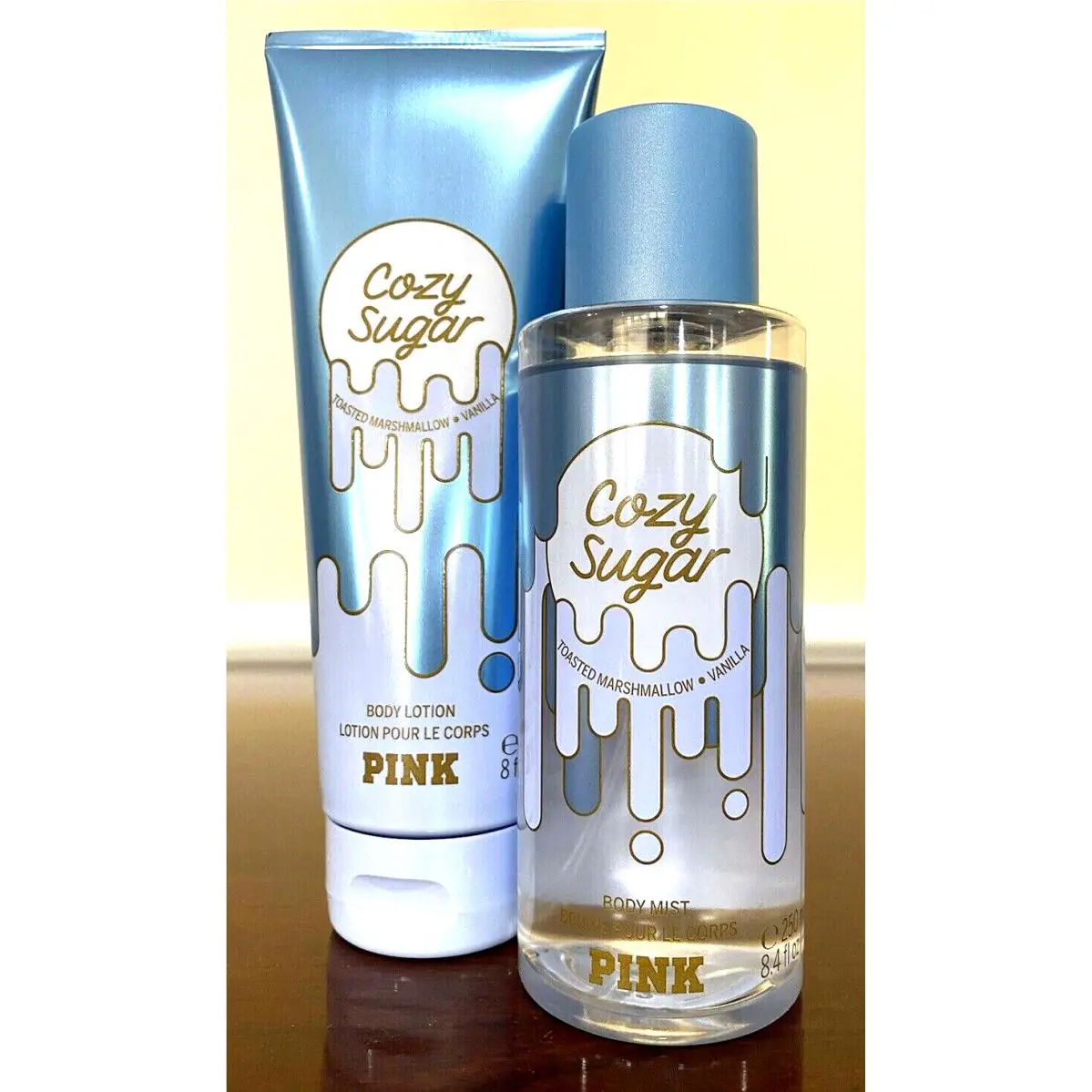 Victoria`s Secret Lot OF 2 Cozy Sugar Complete Set Body Lotion Mist