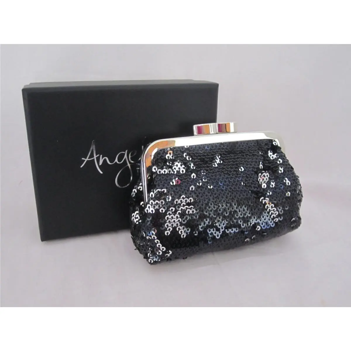 Victoria`s Secret Angel Black Sequin Coin Purse Limited Edition