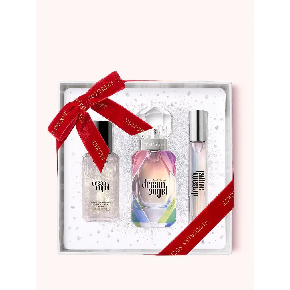 Victoria Secret Eau de Parfum Dream Angel Rollerball Spray 3pc Scent Gift Set by Victoria's Secret