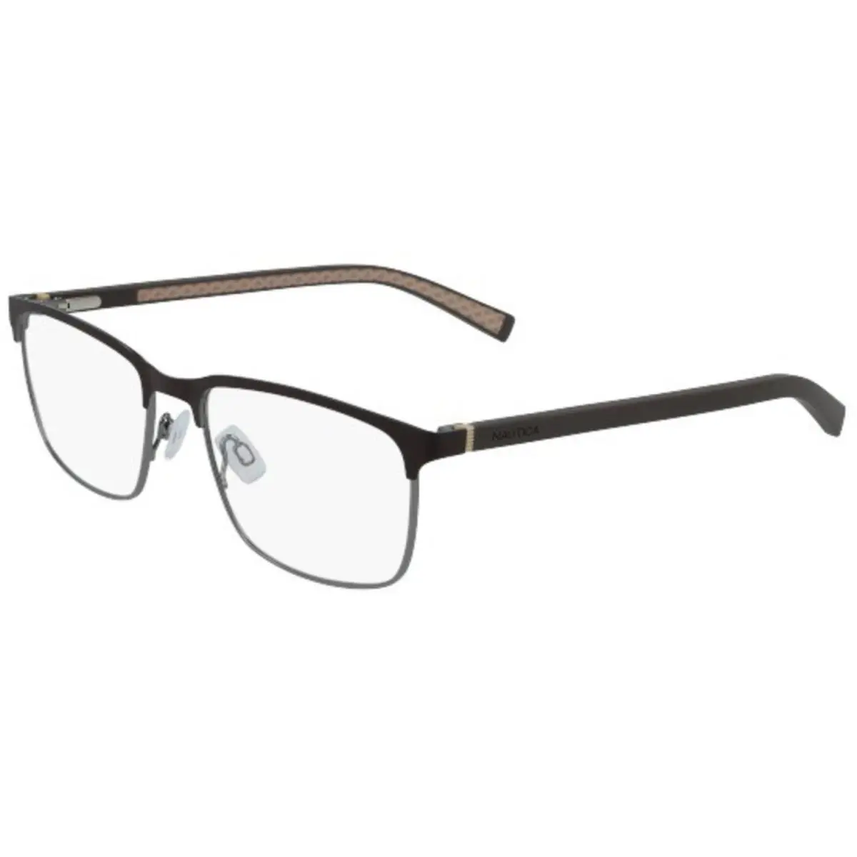 N 7310 Matte Brown 210 Size 55 Eyeglasses by Nautica