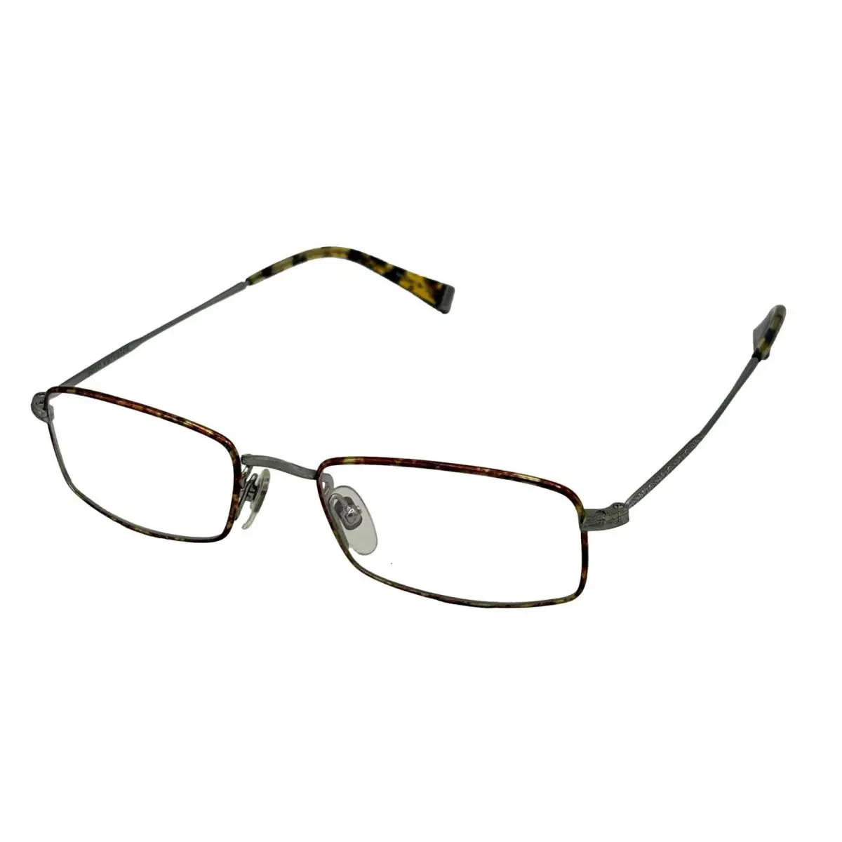 John Varvatos Eyeglasses Rectangle Men Silver Eyewear Frame V139 52mm