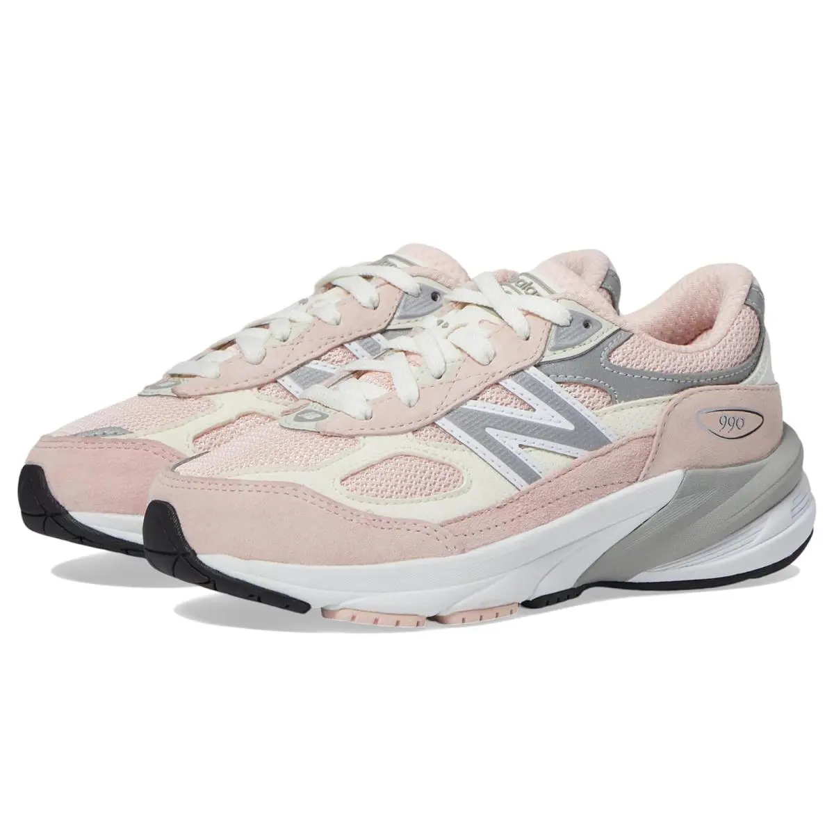 Girl`s Shoes New Balance Kids Fuelcell 990V6 Little Kid - Pink Haze/White
