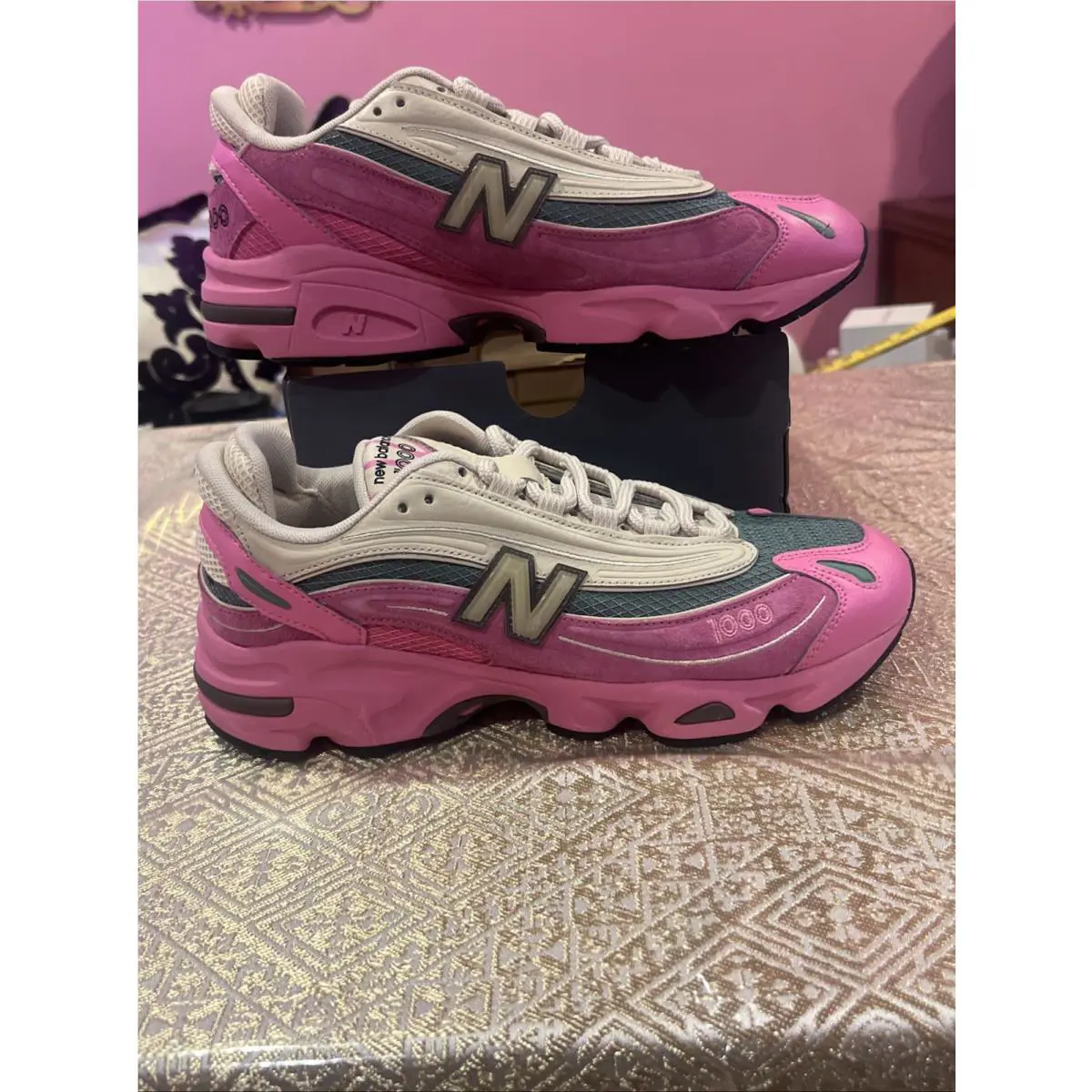 New Balance shoes - New Balance 1000 - M1000MC - Real Pink / Beige, Manufacturer: Real Pink/Sandstone (UPC: 0197376992234) 3
