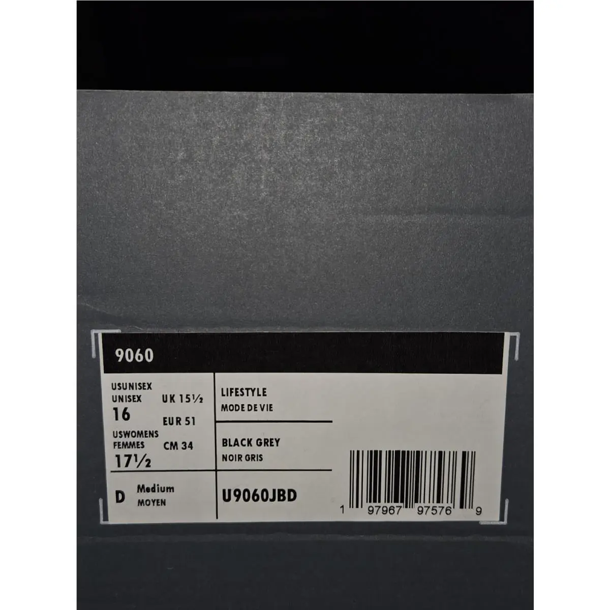 New Balance shoes - New Balance 9060 - U9060JBD - Black (UPC: 197967975769) 5
