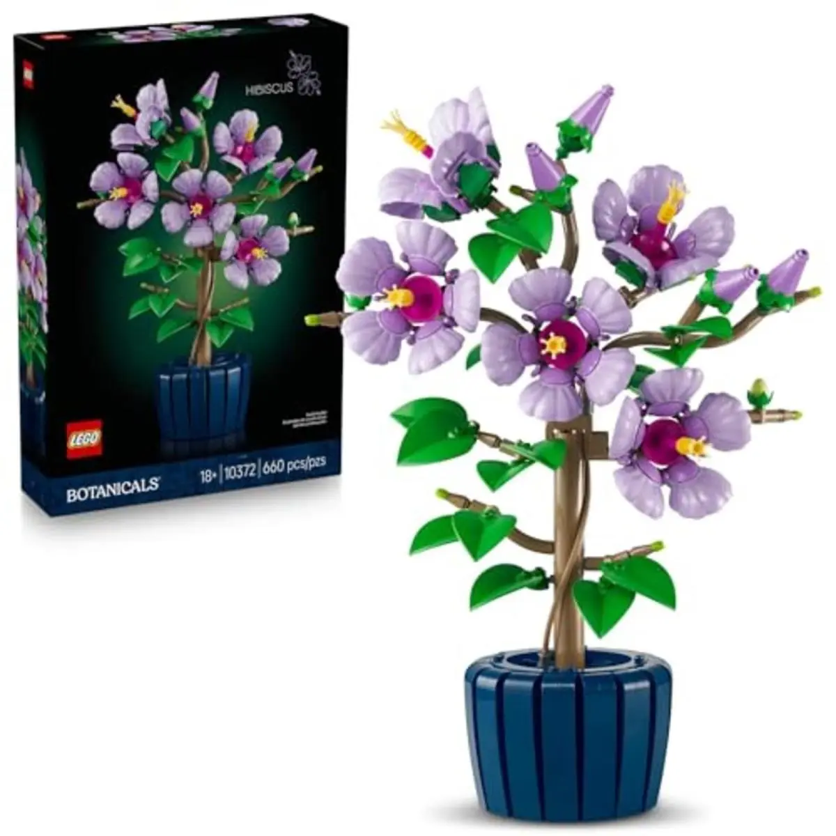 Lego Botanicals Hibiscus Flower Building Set 10372 660 Pieces Artificial Plant