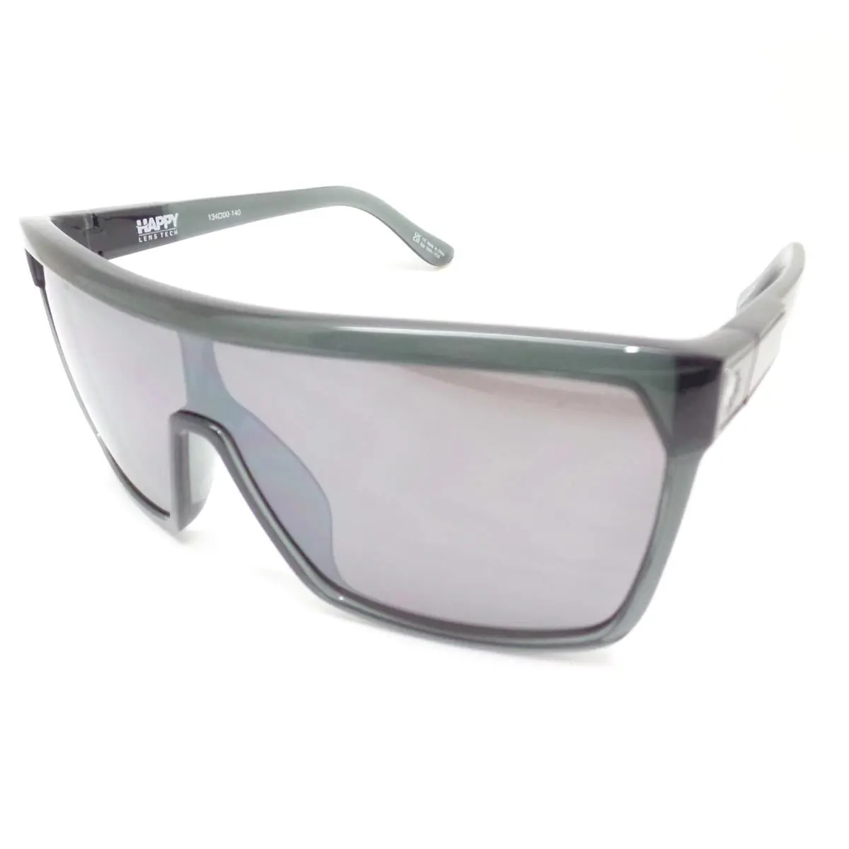 Spy Optics Flynn Translucent Gunmetal Mirror Sunglasses - Frame: Translucent Gunmetal, Lens: Gunmetal Mirror
