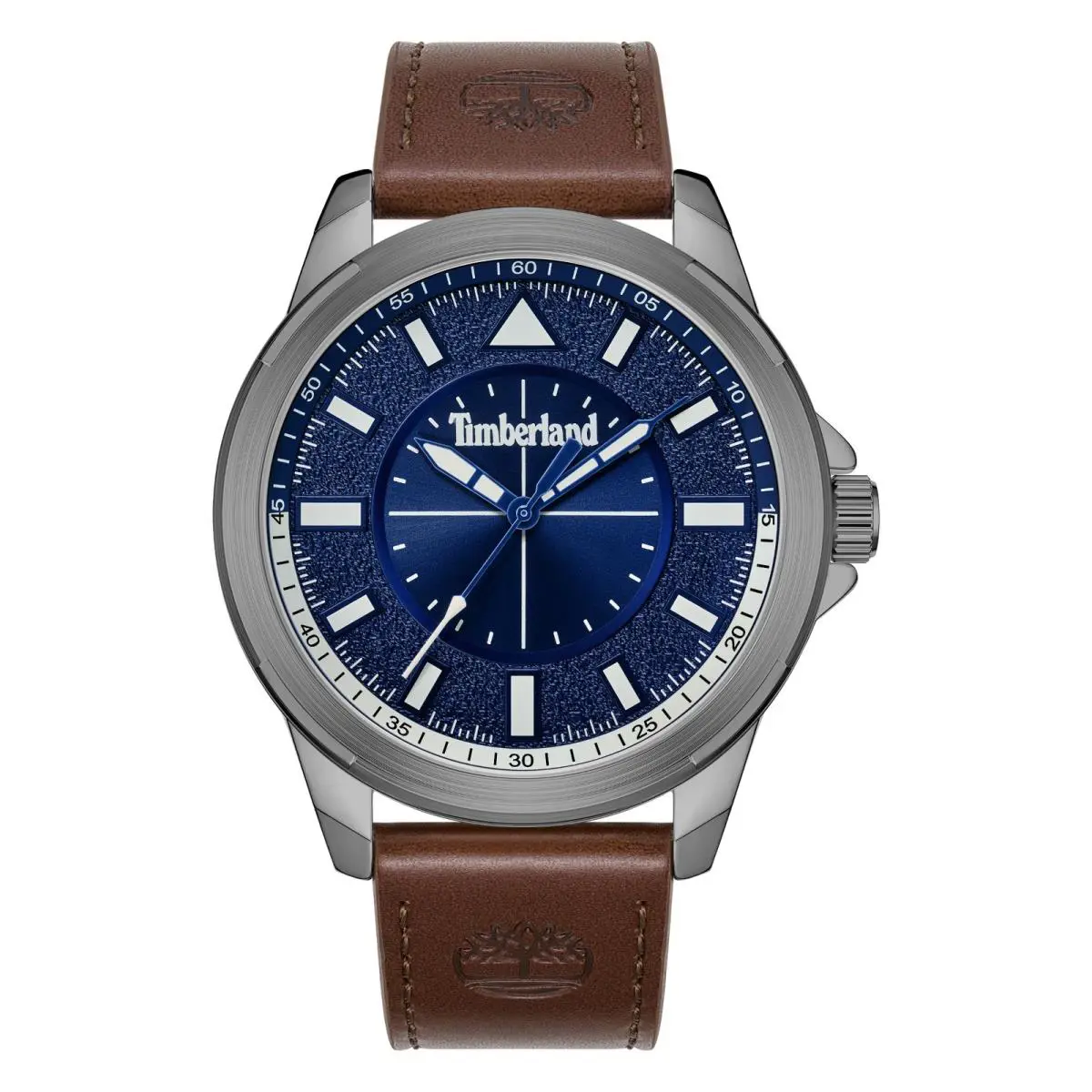 Timberland Men`s Analog Watch with Brown Leather Band TDWGA9008302