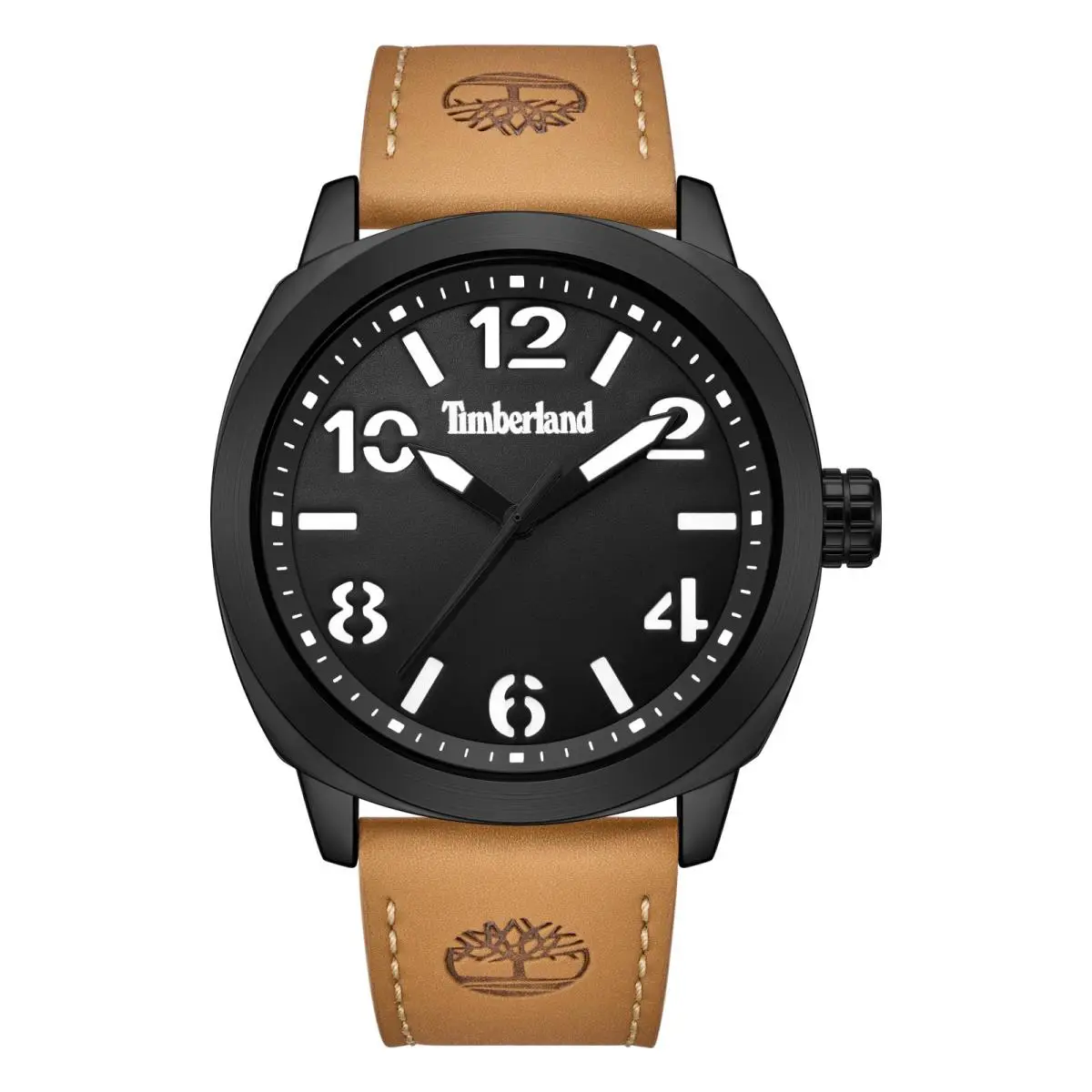 Timberland Men`s Analog Watch with Tan Leather Band TDWGA9009202