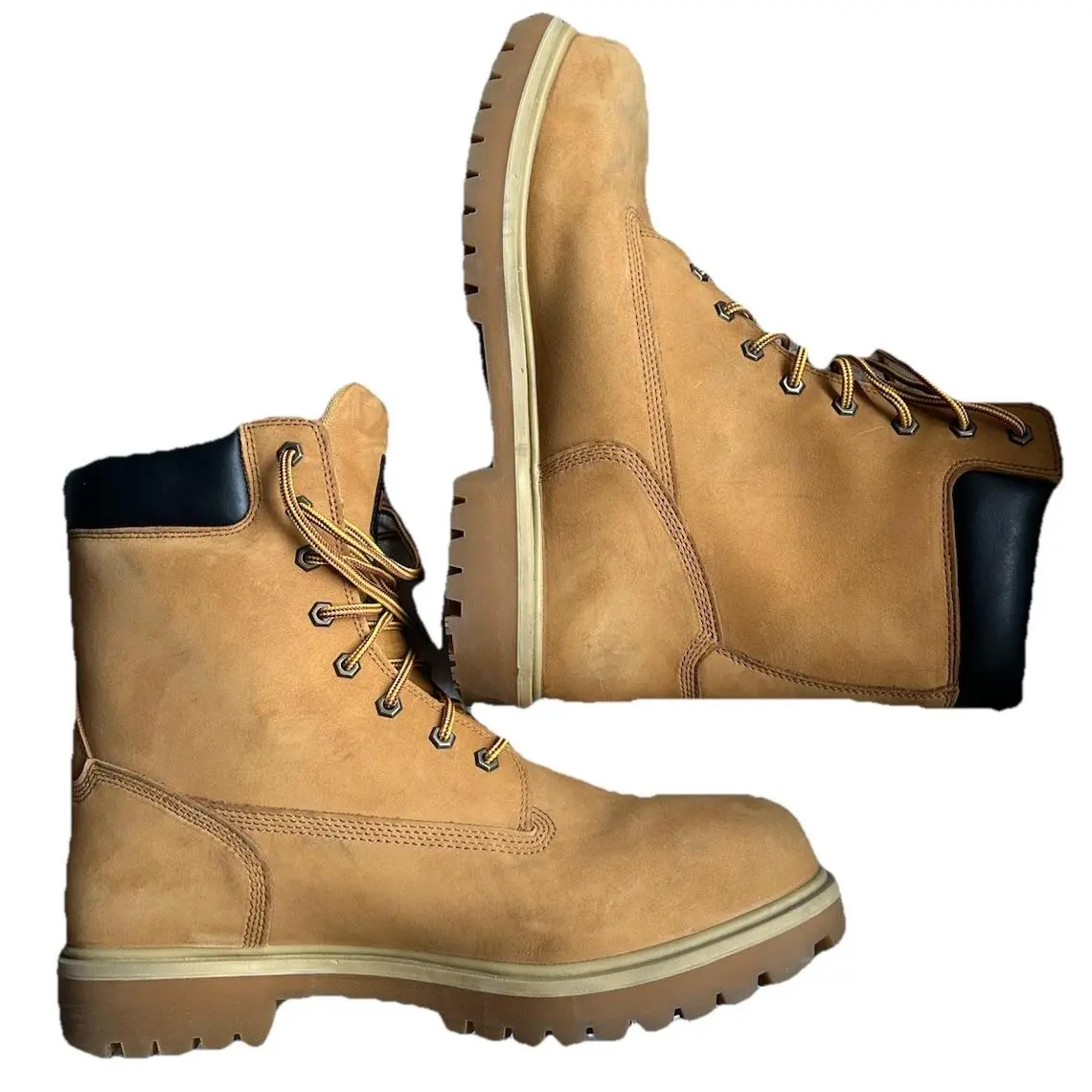 Men’s Boots Timberland Pro Direct Attach 6 Steel Toe Size 14 W Worn Literally 1