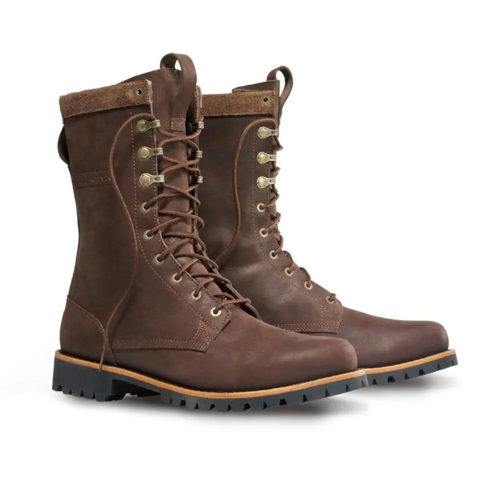 Timberland Abington 10 Hi Logger Mens Boot Brown/ Leather Lace Up Size 11.5