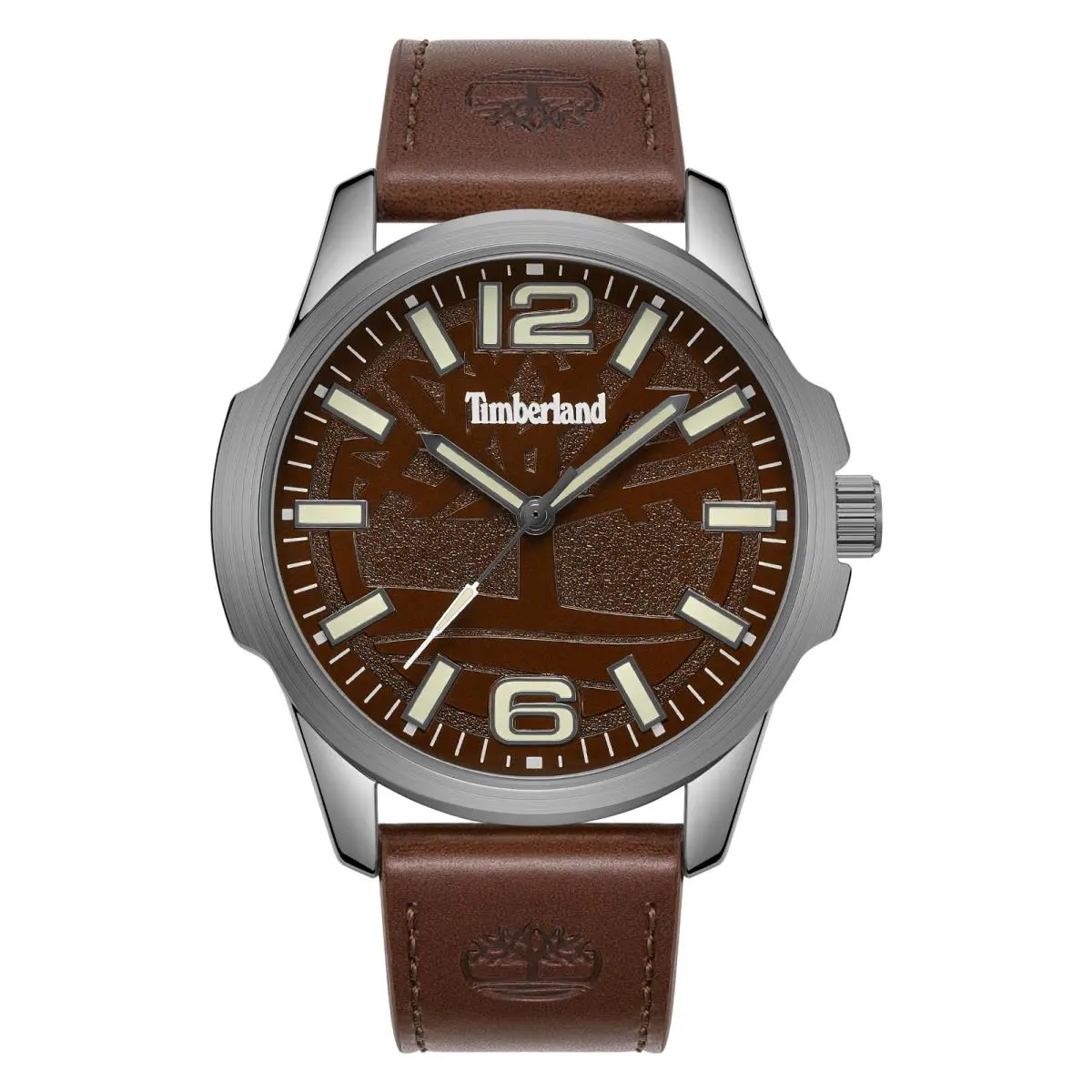 Timberland Men`s Analog Watch with Brown Leather Band TDWGA9009401