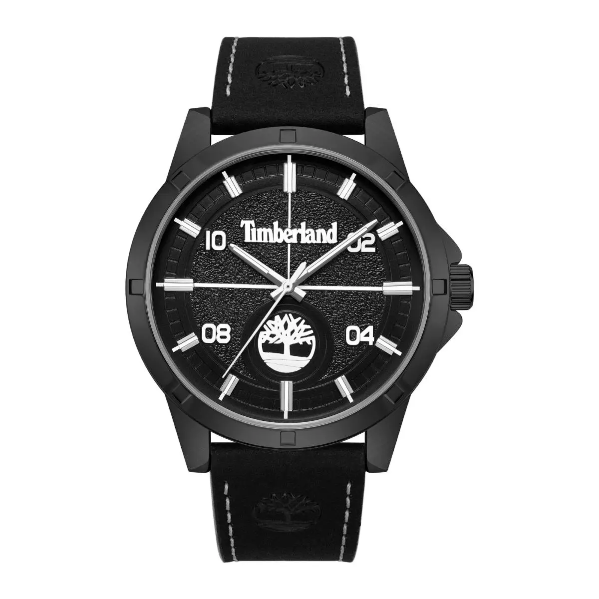 Timberland Men`s Analog Watch with Black Leather Band TDWGA9009602