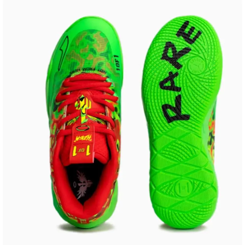 Puma shoes - PUMA MB 01 - 310508-01 - FLURO GREEN PES PUMA RED 3