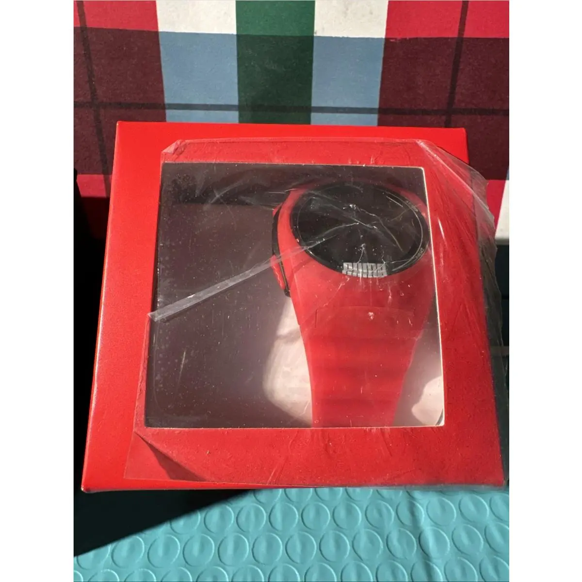 Puma Unisex Puma 4 Polyurethane Watch Red m Water Resistant 10ATM P6014