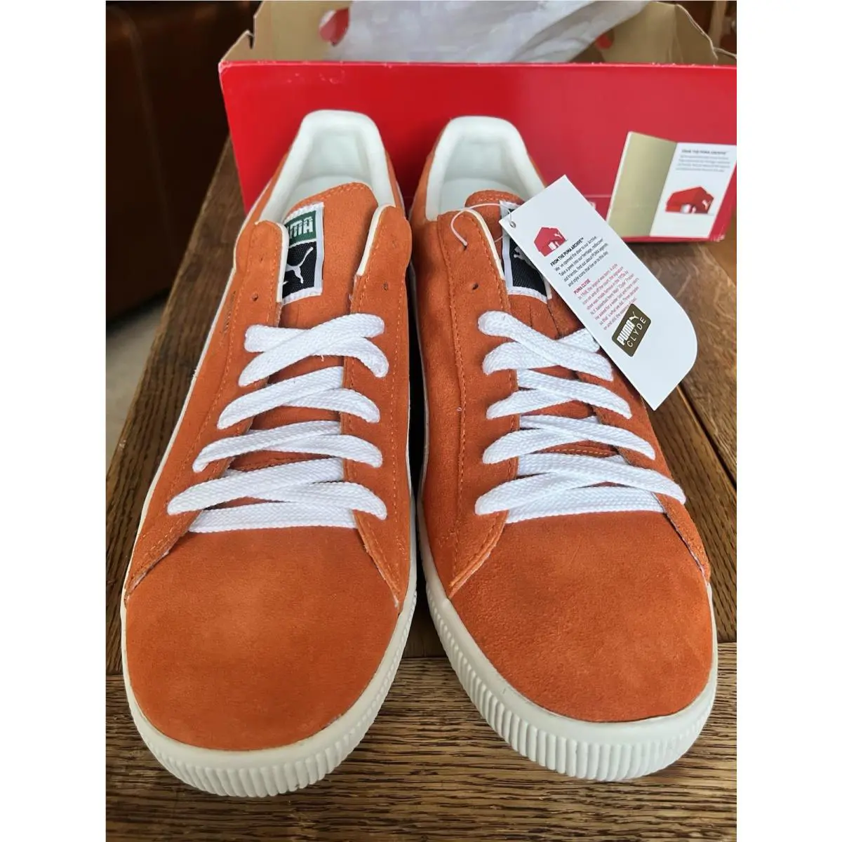 Puma shoes - PUMA Clyde - Clyde - 181632-22 - Orange 0