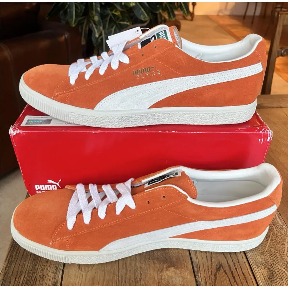 Puma shoes - PUMA Clyde - Clyde - 181632-22 - Orange 2