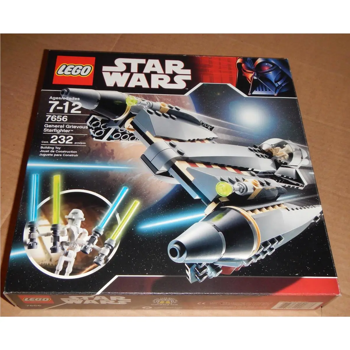 Lego Star Wars: General Grievous Starfighter 7656 Great Box. 2007