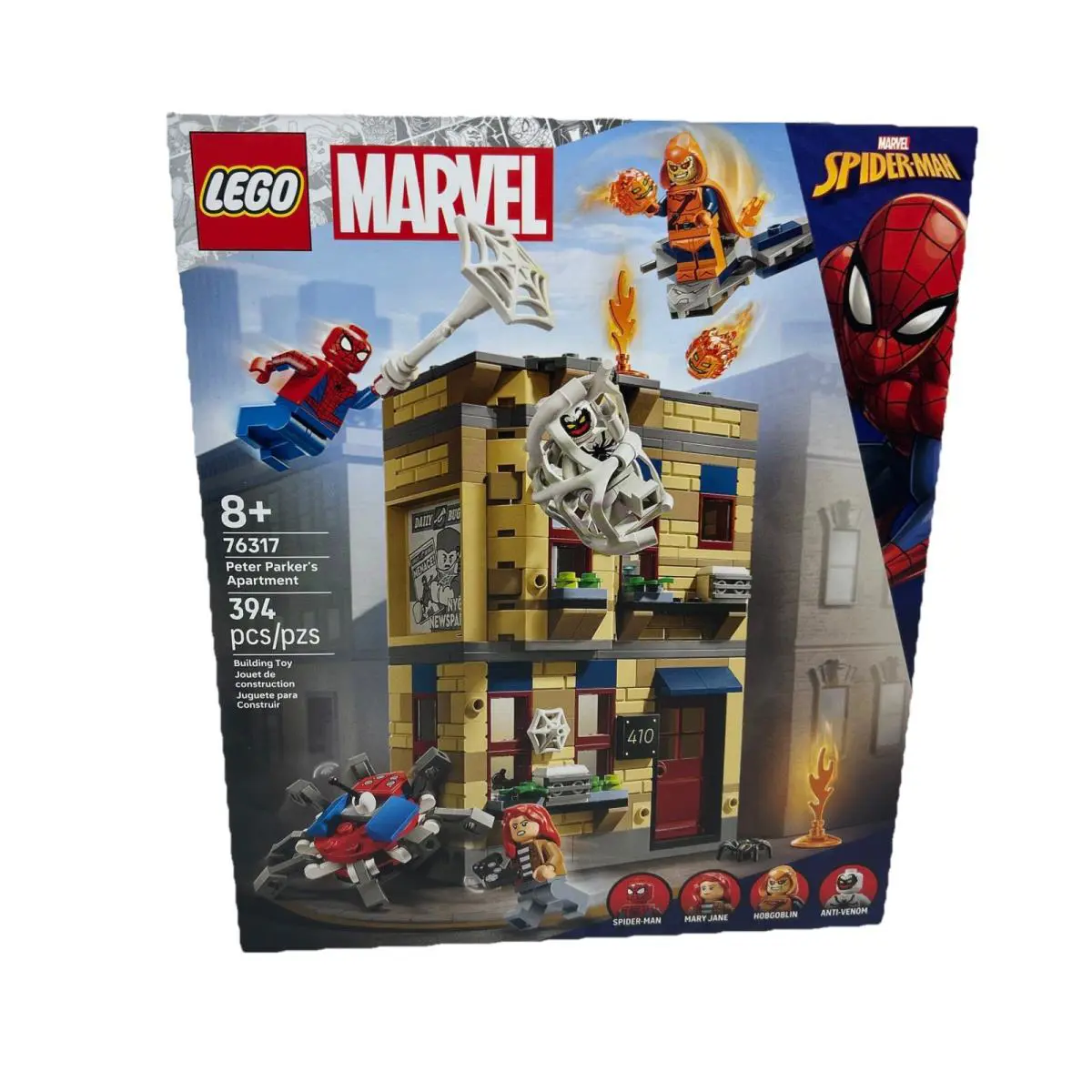 Lego Marvel Peter Parker s Apartment Super Hero Building Toy Set 76317