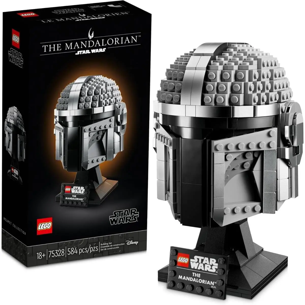 Lego Star Wars The Mandalorian Helmet 75328 Building Toy Set Gift