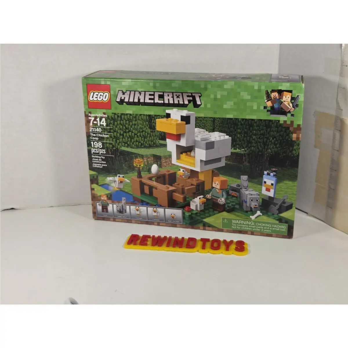 Lego Minecraft The Chicken Coop Set 21140 Box Has Wear