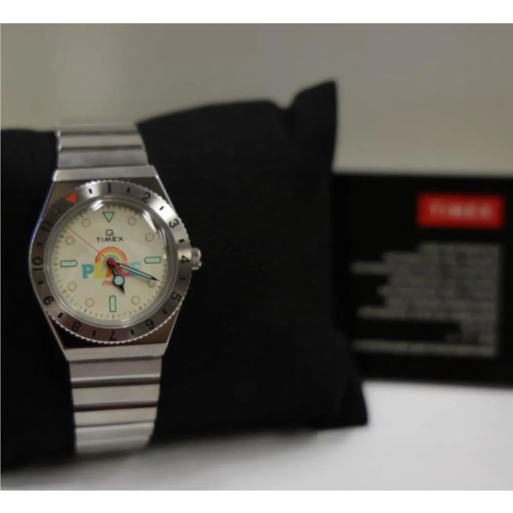 Coca Cola 1971 Unity Collection 38mm Stainless Steel Peace Wristwatch by Timex