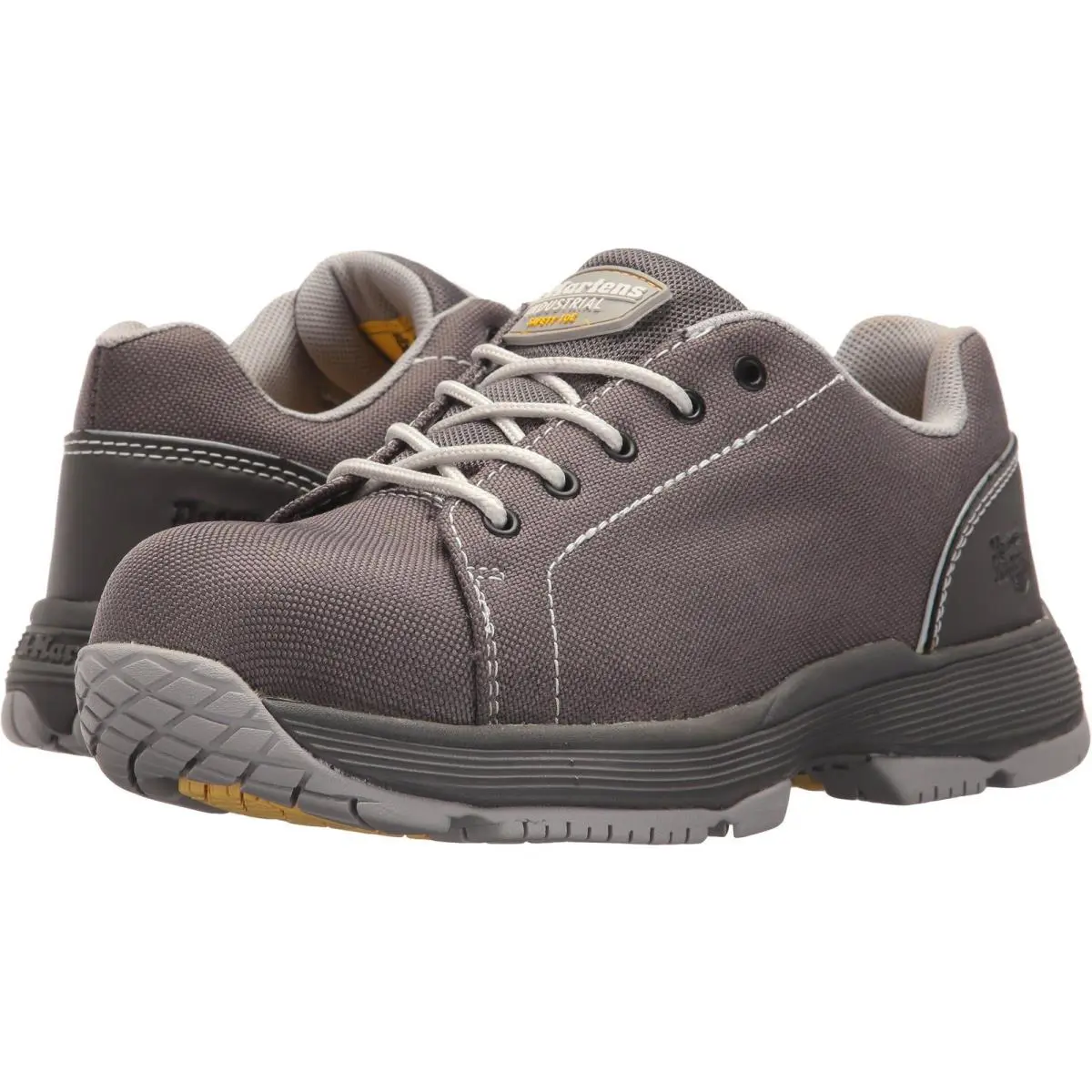 Dr. Martens Womens Alsea Sd St 5 Eye Shoe Dark Gull Grey Extra Tough - Gray