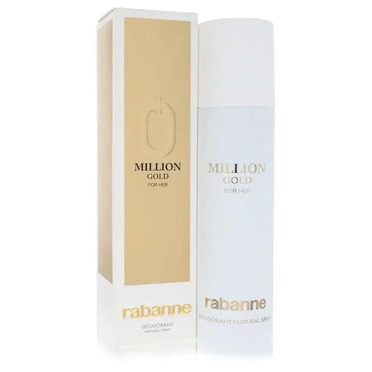 Million Gold  Deodorant Spray 5 oz For Women Brand N by Paco Rabanne