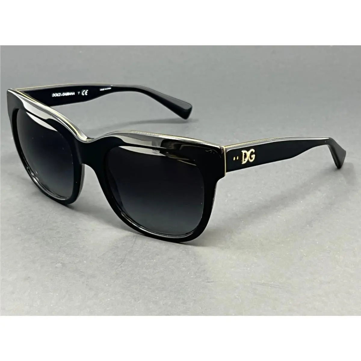 Dolce Dolce & Gabbana DG4272-30038G Gabbana DG4272-30038G Black 53mm Women`s Sunglasses Square Plastic Frame