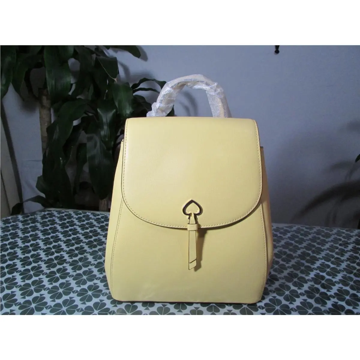 Leather Adel Medium Flap Backpack WKRU6412 Daybreak by Kate Spade