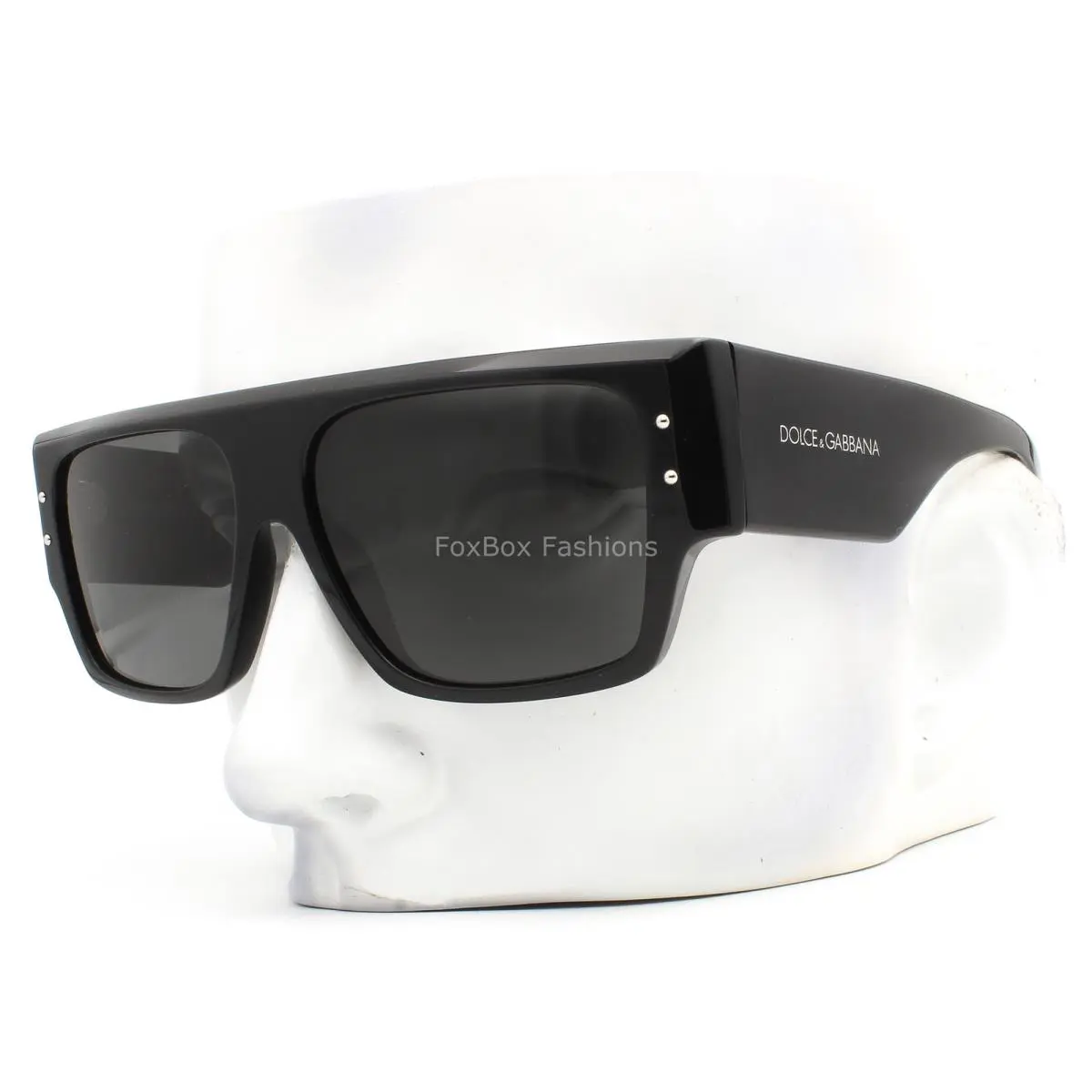 Dolce Gabbana Sunglasses Polished Black Gray Lens DG 4459 501/87 with Case