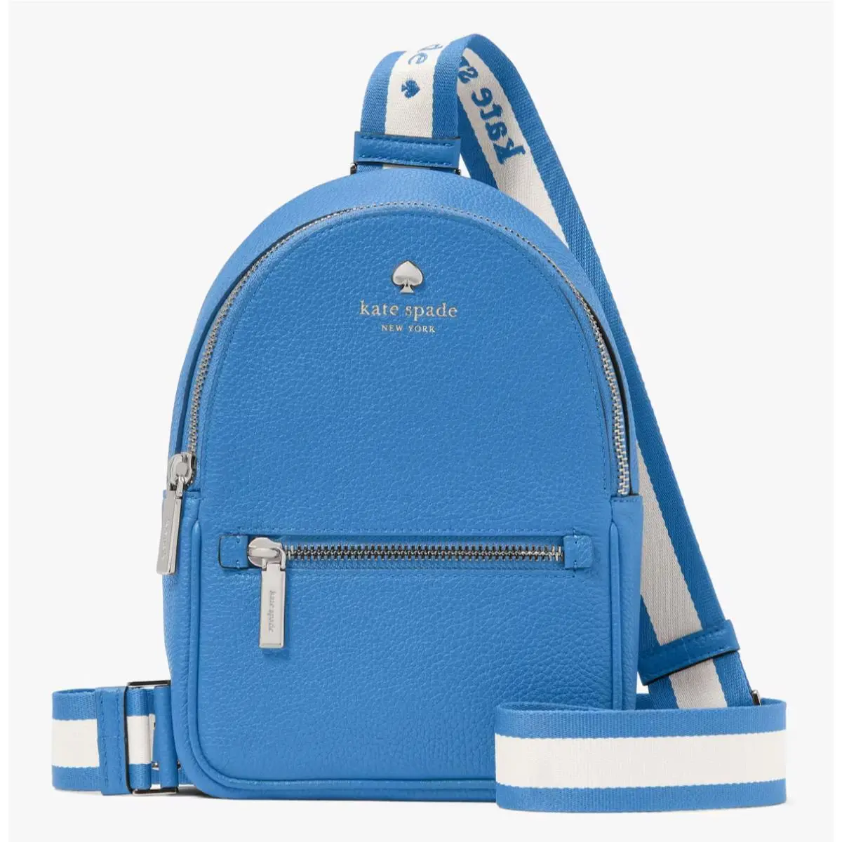 Kate Spade Emma Small Blue Pebbled Leather Backpack KK073 Bag Retail