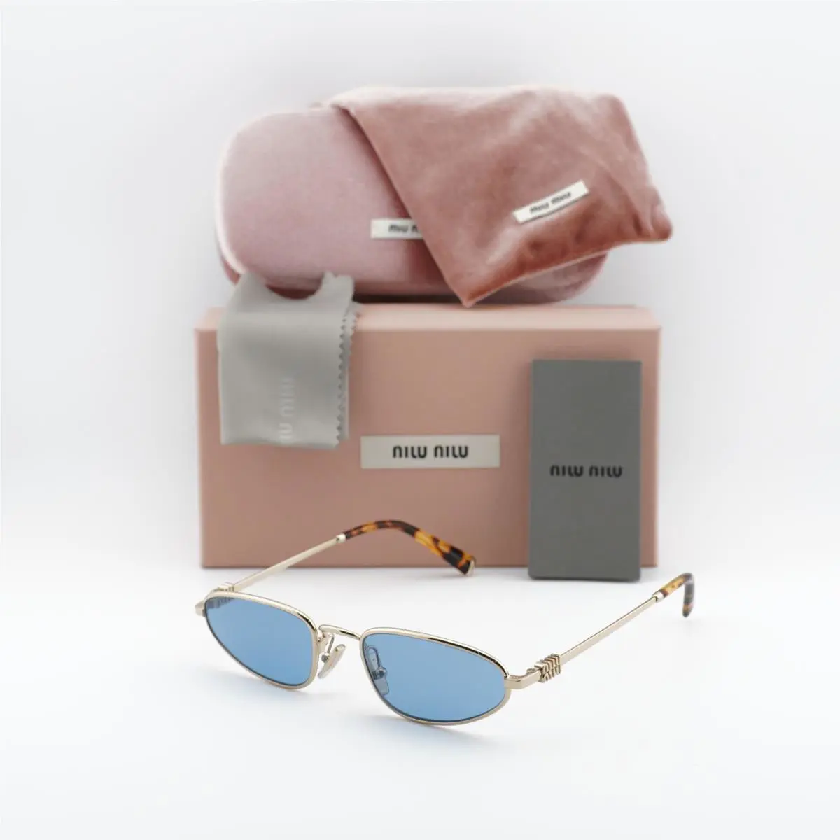 Miu Miu MUA52S 26C09Z Old Gold/dark Brown 52-19-140 Sunglasses