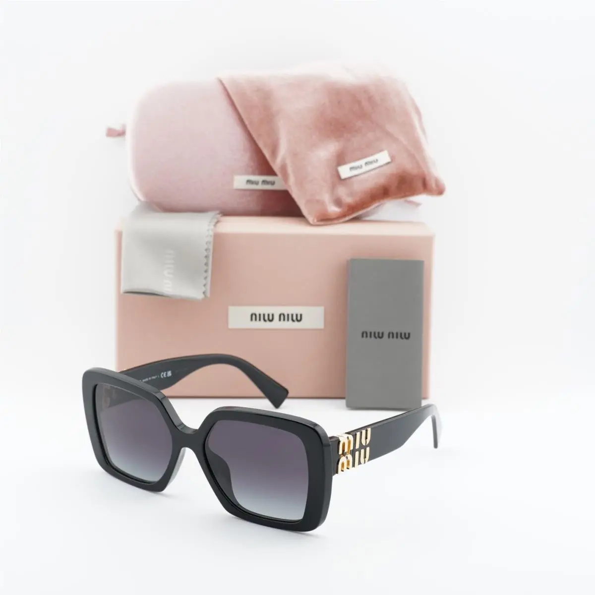 MU10YS 1AB5D1 Black/grey Gradient 56-17-135 Sunglasses by Miu Miu