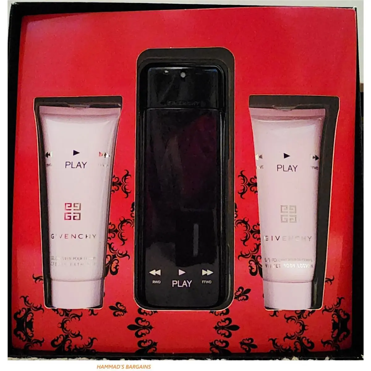 Givenchy Play Intense Edp 2.5 OZ /body Lotion / Creamy Bath 3 Pieces Set