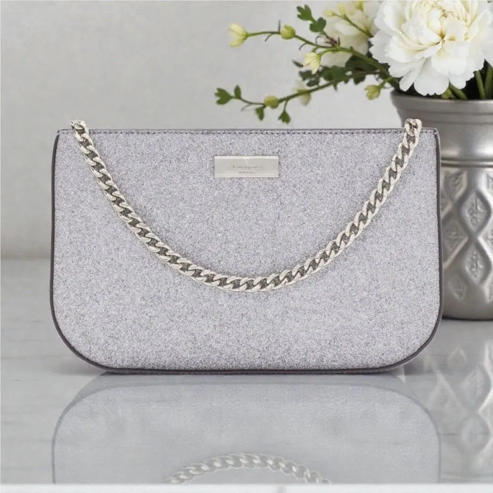 Kenzie Glitter Lilly Pochette Purse in Candied Flower KJ003 by Kate Spade