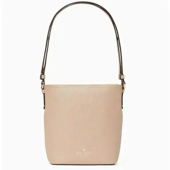 Kate Spade Max Duffel Crossbody Bag Purse Pebble Leather Warm Beige K7390
